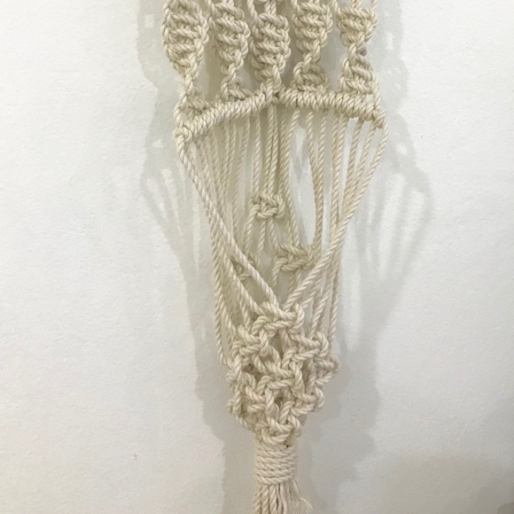 Macrame Planter Hanging Boho Decor Sacred Geometry - Picture 7 of 7